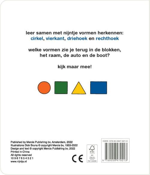 Welke Vorm Zie Je Nijntje Dick Bruna Kartonboekje