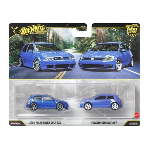 Hotwheels Premium Volkswagen Golf 2-Pack
