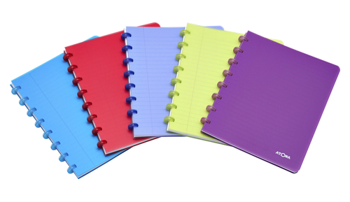 Schrift Atoma A5 Blanco 144BLZ 90GR PP Transparant Assorti