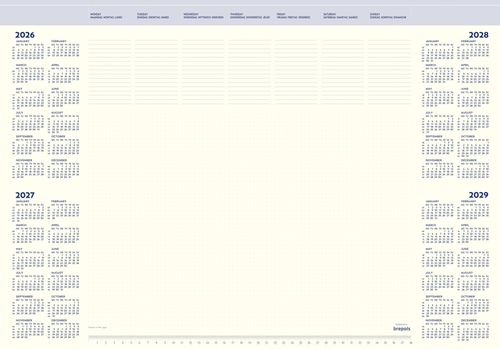 Onderlegblok 2027 Brepols Office Mate 7Dagen/1Pagina 41.2X59CM