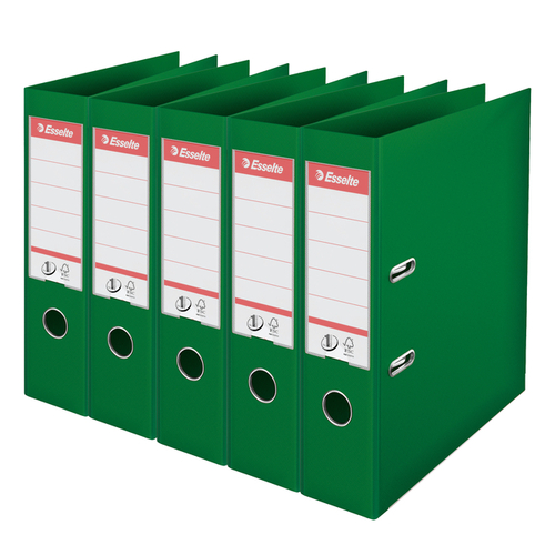 Ordner Esselte Vivida No.1 Multipack 75MM A4 5 Stuks Groen