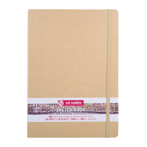 Schetsboek Talens Art Creation 80 Witte Vellen 140GR 210X300MM Kraft
