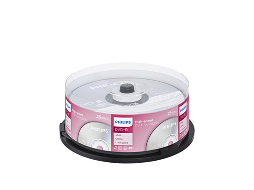 DVD-R Philips 4.7GB 16X SP 25 Stuks