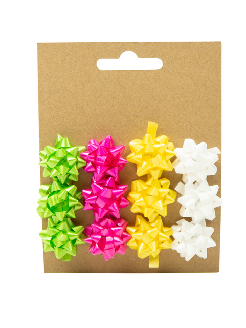 Mini Strikken Groen/Roze/Geel/Wit 12 Stuks