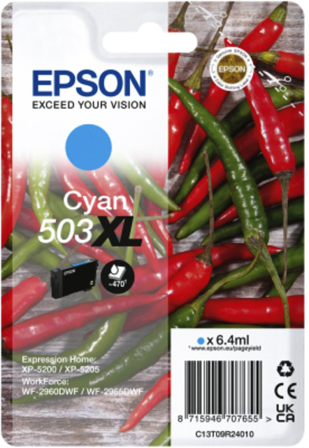 Inktcartridge Epson 503XL T09R24 Blauw