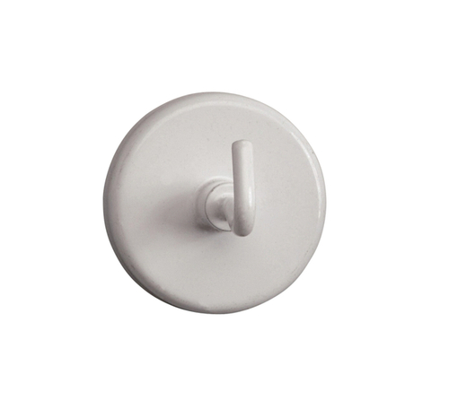 Magneet Met Haak Maul 36MM Trekkracht 6KG Wit 5 Stuks