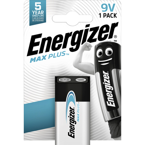 Batterij Energizer Max Plus 1X 9V Alkaline