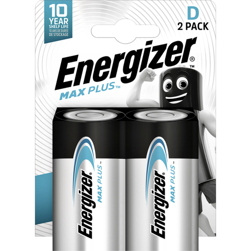 Batterij Energizer Max Plus 2X D Alkaline