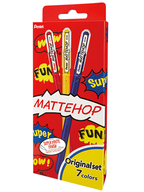 Gelschrijver Pentel K110 Mattehop Fun Original M Ass Blister À 7st