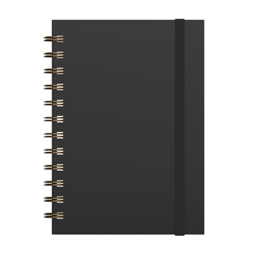 Notitieboek A6 Atelier 44 Spir HC Pu ZW