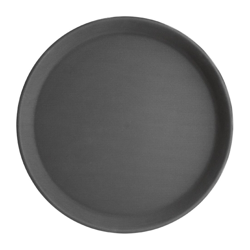 Dienblad Olympia Kristallon Antislip Rond Ø40.6CM PP Zwart