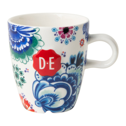 Douwe Egberts Mok Dutch Indigo Folk Fever 270ML, 6 Stuks