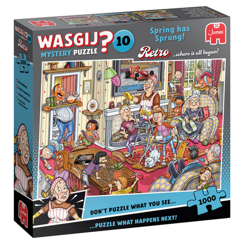 Puzzel Wasgij Retro 10 De Voorjaars Schoonmaak! 1000 Stukjes