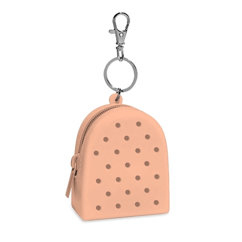 Siliconen Sleutelhanger Mini Rugzak Oranje 10X8 CM