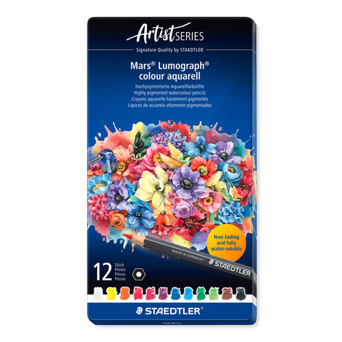 Aquarelpotlood Staedtler Mars Lumograph Set À 12 Kleuren
