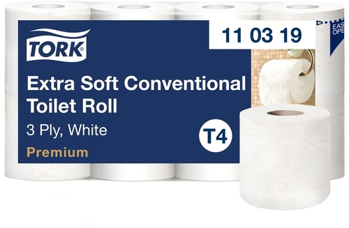 Toiletpapier Tork T4 Premium 3-Laags 56X155 Vel Wit 110319