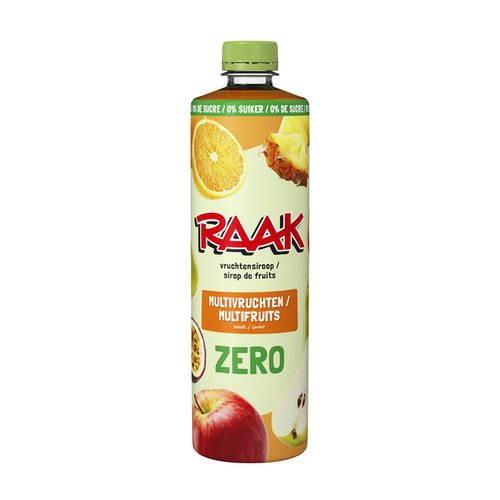 Siroop Raak Multivruchten Zero Sugar 750ML