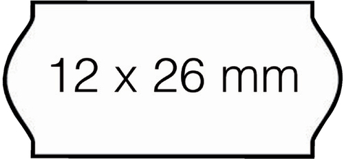 Prijsetiket 12X26MM Sato Samark Permanent Wit