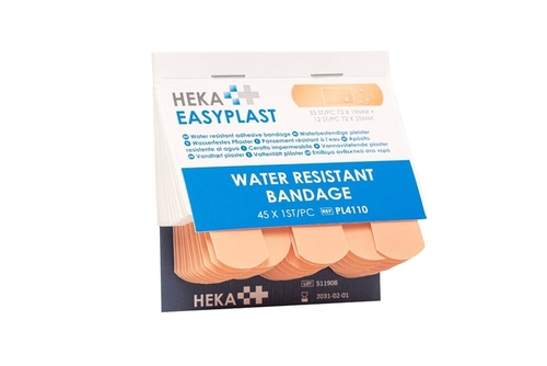 Pleister Heka Easyplast Water Resistant Navulling 6X 45 Stuks