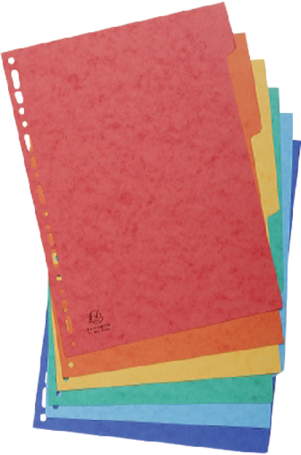 Tabbladen Exacompta 225X297MM 11-Gaats 6-Delig Glanskarton
