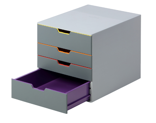 Ladenbox Durable Varicolor 4 Laden Grijs