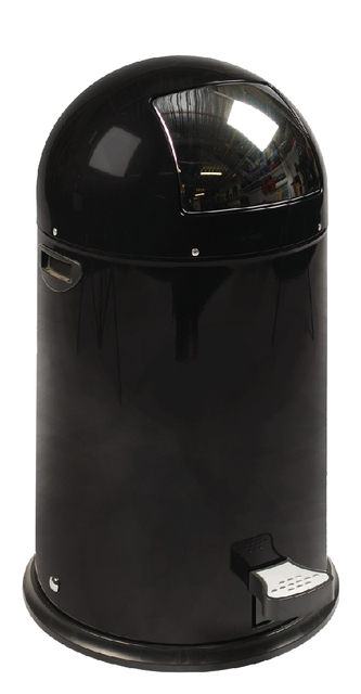 Afvalbak Eko Kickcan 33 Liter Mat Zwart