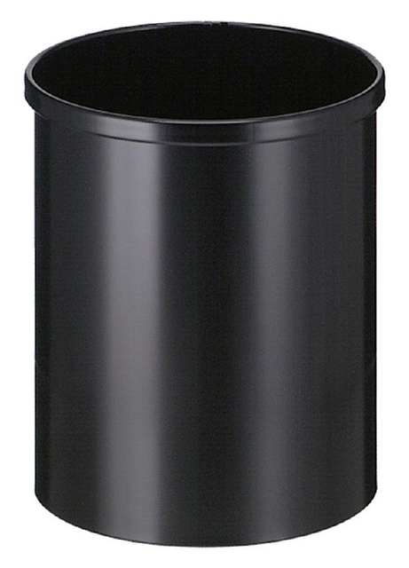Papierbak Vepabins Rond Ø25.5CM 15 Liter Zwart