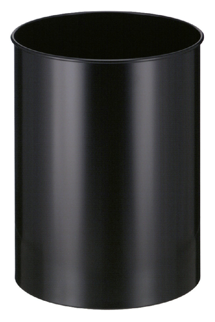 Papierbak Vepabins Rond Ø33.5CM 30 Liter Zwart