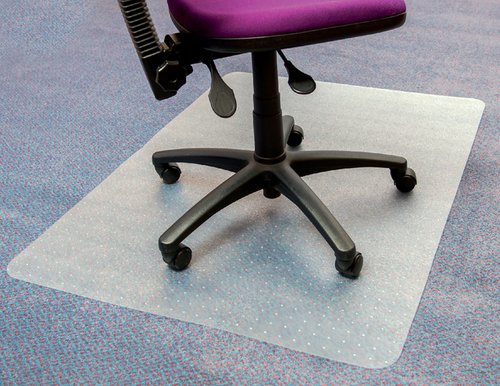 Stoelmat Floortex PVC 120X90CM Voor Zachte Vloeren