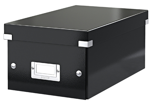 DVD-Opbergdoos Leitz Click & Store Wow Gerecycled Karton 206X147X352MM Zwart