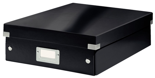 Opbergdoos Leitz Wow Click & Store Organiser 280X100X370MM Middel Gerecycled Karton Zwart