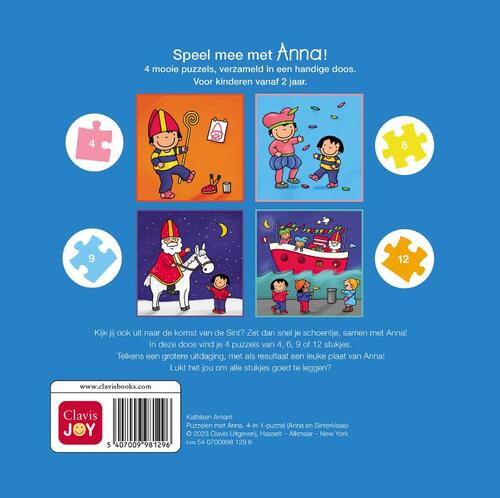 Puzzelen met Anna. 4-in-1-puzzel Sinterklaas