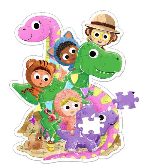 Puzzelen met Beestenboel. Dinosaurus!