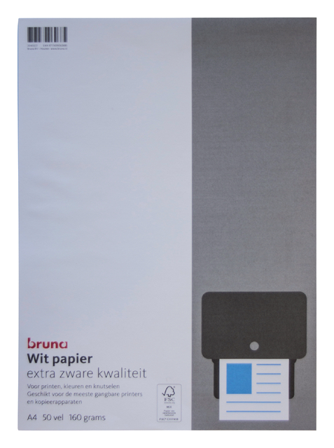 Kopieerpapier Bruna 160GR Wit