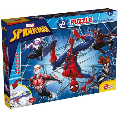 Marvel Spiderman puzzel - kleurplaat 60  stukjes