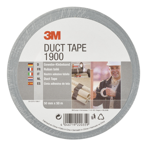 Duct Tape 3M 1900 50MMX50M Zilver