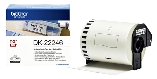 Etiket Brother DK-22246 Doorlopend 103MM 1 Rol Á 30M Wit