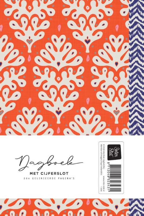 Dagboek met slot voor volwassenen - Leaves