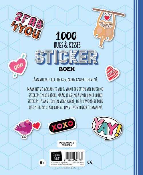 Stickerboek - 1000 Hugs & Kisses