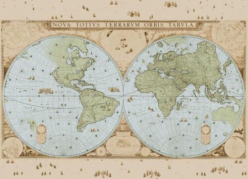 Puzzel (1.000 stukjes): Wandkaart van de wereld door Joan Blaeu, Het Scheepvaartmuseum