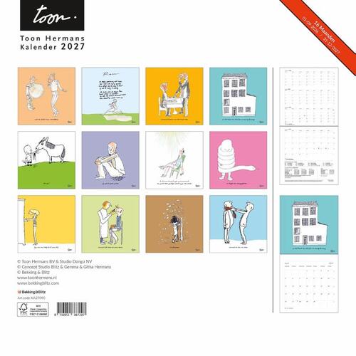 Toon Hermans maandkalender 2027