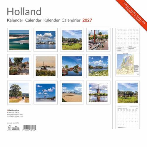 Holland maandkalender 2027
