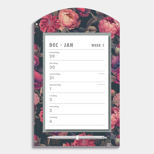 Weekscheurkalender Roos Klassiek 2026