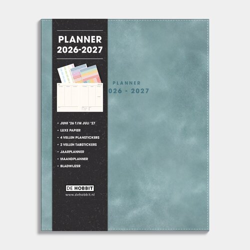Luxe Weekplanner 2026-2027 A5+ Suedelook