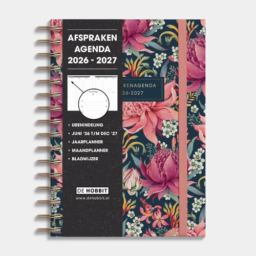 Afsprakenagenda 2026-2027 A5 Tropische Bloemen