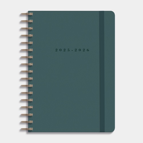 Agenda Luxe D1 25/26 Suedelook Pretolblauw