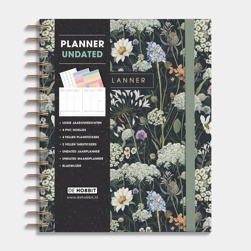 Weekplanner Undated A5+ Weidebloemen