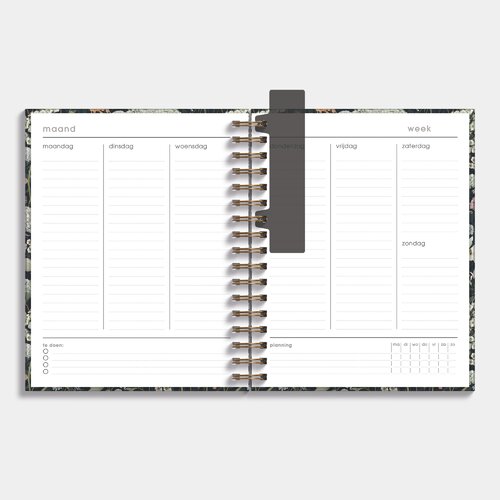 Weekplanner Undated A5+ Weidebloemen