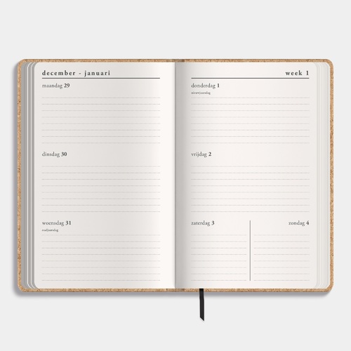 Luxe Pocket Agenda 2026 +A6 Kurk