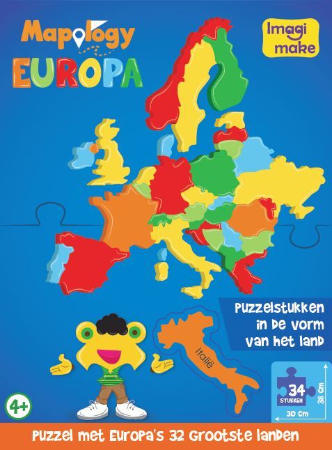 Europa Foam Puzzel (34 Stukjes)